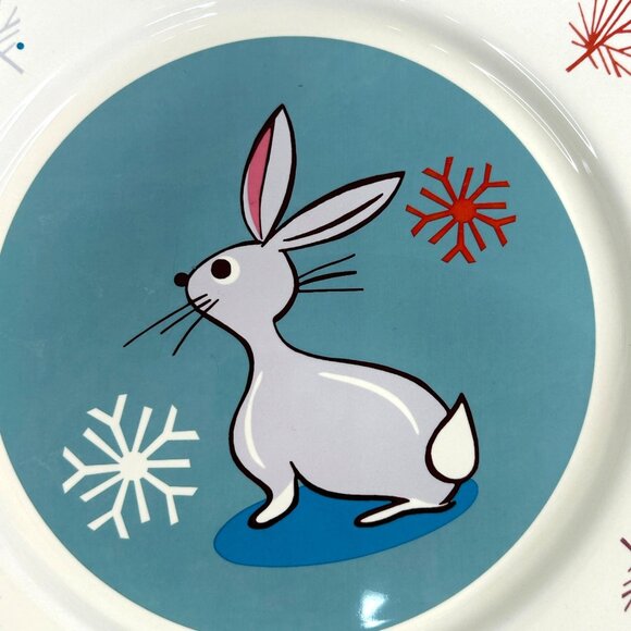 Vintage Garnet Hill Portugal Winter Animal Plates Set Of 3  9 1/4"  Rare - Picture 6 of 10